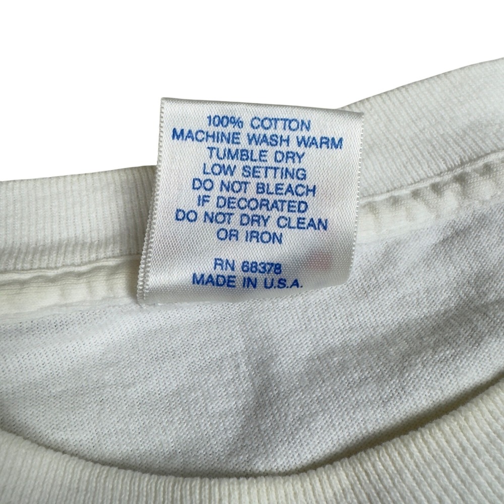Vtg 1994 Olympic Day Run T-Shirt USA Made Single Stitch White Men's L Jogging - Picture 7 of 10